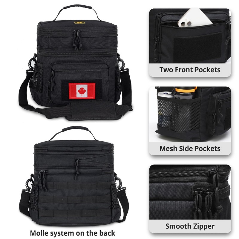 Lunch Bag for Men, Atripack Double Deck Tactical Lunch Box