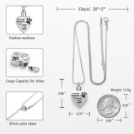 memorial jewelry Your Wings were Ready,But My Heart was Not Stainless Steel Carved Locket Cremation Urn Necklace for Pet Dog Cats