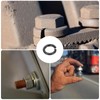 sourcing map Split Lock Washer, M3 304 Stainless Steel Spring