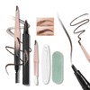 Prreal Microblading Eyebrow Pen Set,2 in 1 Dual Ended Eyebrow
