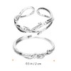 Gatuida 2pcs Rose Couple Ring Rings Couples Jewellery Couples Jewelry