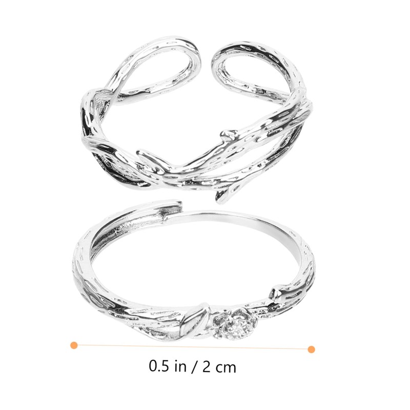 Gatuida 2pcs Rose Couple Ring Rings Couples Jewellery Couples Jewelry