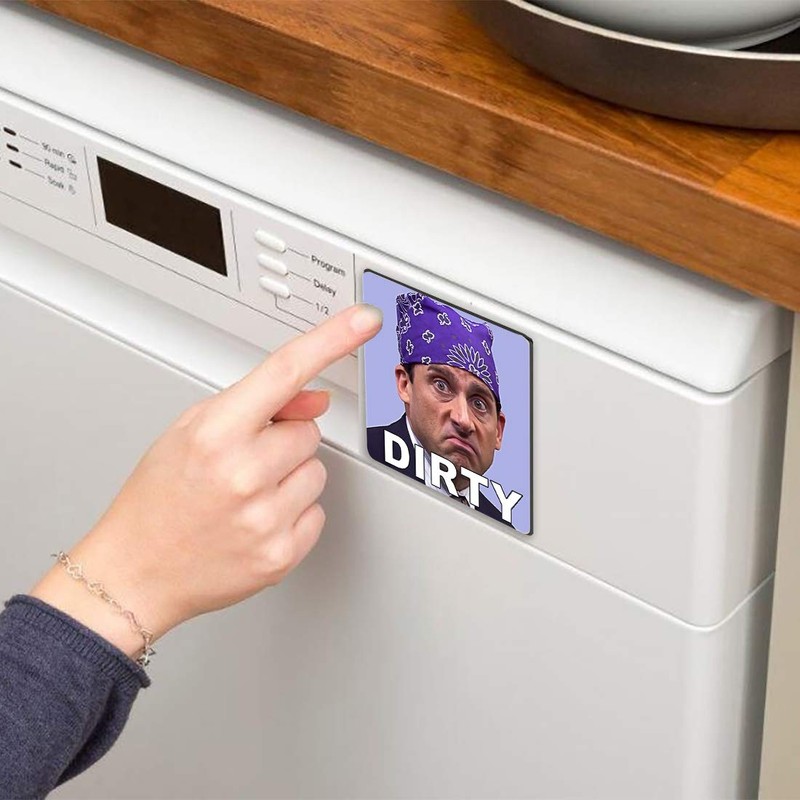 Michael Scott Prison Mike Dishwasher Magnet Clean Dirty Sign Sticker