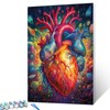 Aihonmin Heart Anatomy Painting by number for Children and beginners，Blood