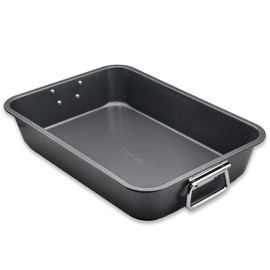 Large Lasagna Pan 15” x 11” - Nonstick Casserole Dish for Easy Cleanup - Convenient Deep Lasagna Baking Dish With Foldable Handles - Large Baking Pan Casserole Dish Is Perfect for Any Meal
