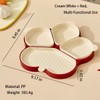 Multi-Purpose Serving Trays, Detachable 4 Compartment Platter, Reusable Snack Tray