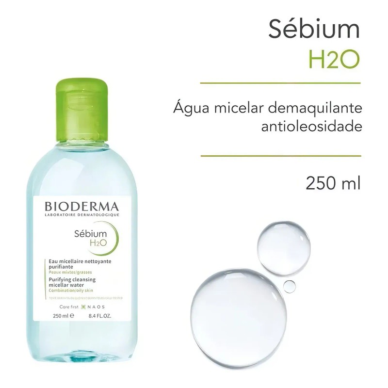 Agua limpiadora Bioderma Sébium H2o 250 ml