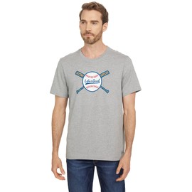 Life is Good. Men's Crusher Tee Baseball and Bats, Heather Gray