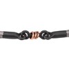 QANYEGN Stainless Steel Horse Chew Bit, Black Snaffle Bit, Gag