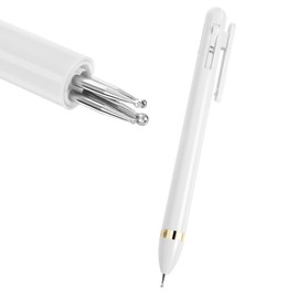 Lnngub 4 In 1 Nail Dotting Pen, Nail Design Pen Nail Art Tip Dot Pen Nail Dotting Pens Nail Dotting Tool Nail Art Tools Nail Art Tip Dot for Nail Art Design Home Salon(White)