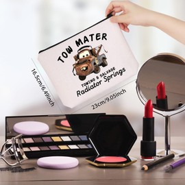 Car Movie Gift Towing & Salvage Cosmetic Bag Makeup Pouch Car Cartoon Movie Fans Gift (Towing & Salvage CA)