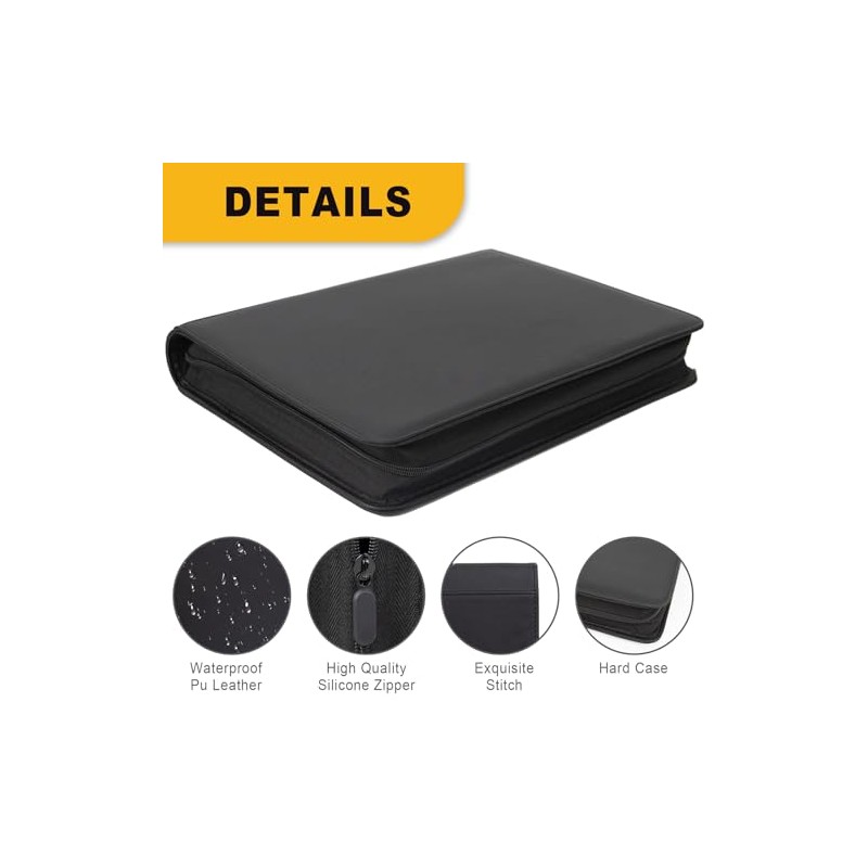 Toploader Binder, Holds 360 Toploaders, Top Loader Binder with 9