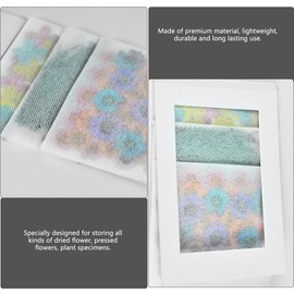 COHEALI 2Pcs Dried Flower Storage Bags Self Sealing Plant Specimen Pouch Pressed Flower Storage Organizer for Diy Crafts and Home Decor