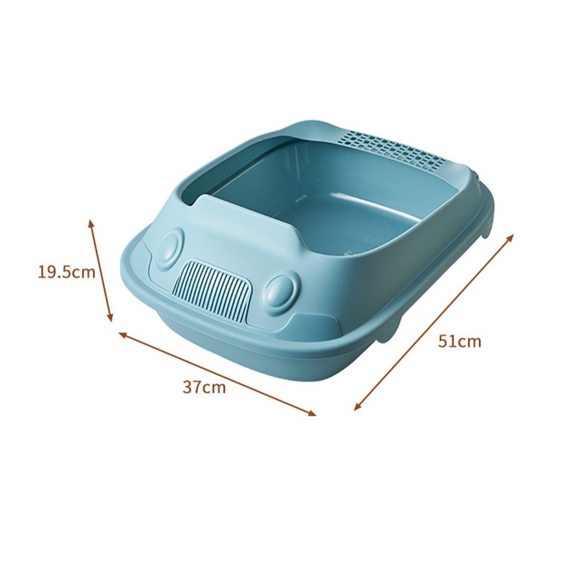 Semi Enclosed Cat Litter Box Odor Insulation Prevent Slip Large