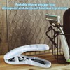 Pack of 2 Transparent Waterproof Shaving Case and 2 Brushes,