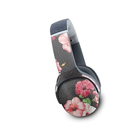 MightySkins Glossy Glitter Skin Compatible with Skullcandy Crusher Evo Wireless - Hibiscus | Protective, Durable High-Gloss Glitter Finish | Easy to Apply | Made in The USA