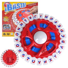 Word Game Family Board Games for Kids & Adults with 2 Modes,144 Topic Categories 36 Letters Pressing Games,Fun Fast-Paced Learning Game,36 Cards,LCD Display Timer for Christmas & Birthday Gifts (Red)