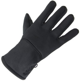 ALPIDEX Softshell Sports Gloves Running Gloves Sports Gloves Nordic Walking for Men and Women with Touchscreen Function Finger Gloves, Size: S, Colour: Black