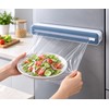 Magnetic Plastic Wrap Dispenser with Cutter for Kitchen Use –