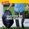 Glad Large 30 Gallon Trash Bags, Unscented Heavy Duty Garbage