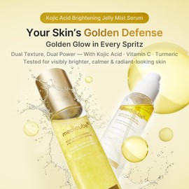 medicube Jelly Mist Serum with Kojic Acid Turmeric 2-in-1 Daily Facial Spray and Serum With Vitamin C, Turmeric, Panthenol for Hydrating, Calming Care Lightweight, Refreshing Mist 3.38 fl.oz