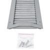 Vent Systems 17" x 5" Inch Galvanized Steel Louvered Air
