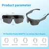 Tulbeys Sport Smart Glasses for Men Women, Polarized Bluetooth Sunglasses,
