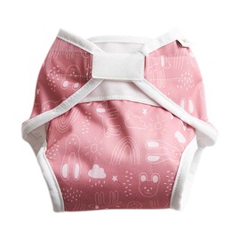 ImseVimse Rusty Pink Teddy Nappy Cover (Large)