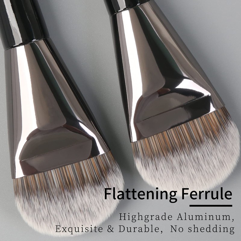 ENZO KEN Flat Foundation Brush for Liquid Makeup, Liquid Foundation