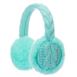 BUTITNOW Winter Knit EarMuffs for Kids Warm Furry Girls Ear Muffs Plush Toddler Ear Warmers Outdoor Ear Covers