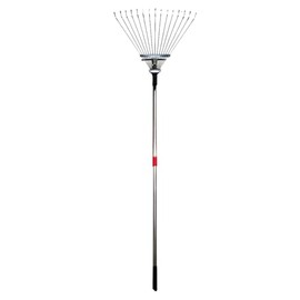 Barnel B999 Adjustable Width Aluminum Telescoping Handle Steel Head Fan Rake