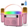 Karaoke Machine for Kids Adults with Lyrics Display, Mini Portable