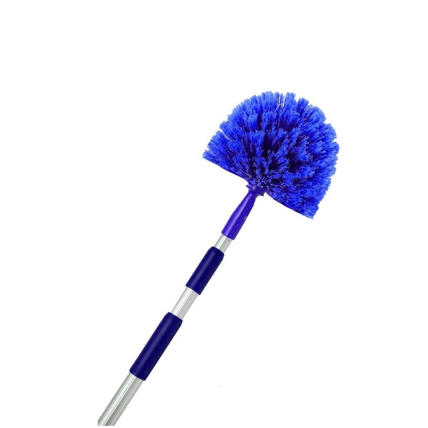 Cobweb Duster, Extendable Reach 20 feet, Ceiling Fan Duster | 3-Stage Aluminum Telescoping Pole | Medium Stiff Bristles | Long Handle Webster Duster For Cleaning | U.S Duster Co.