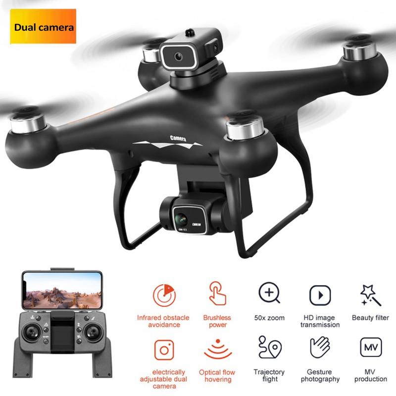 Remote Control Drone with Camera 4K Dual Camera 4-sided Infrared