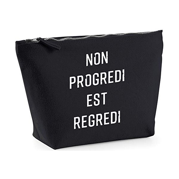 Hippowarehouse Non Progredi Est Regredi printed make up cosmetic wash