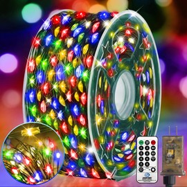 KNONEW Easter Fairy Lights 523FT Waterproof Outdoor - 1600 LED Plug-in String Lights with 8 Modes & Memory Function, Multicolor Easter Decorations for Yard, Patio(Spring Party Lights)