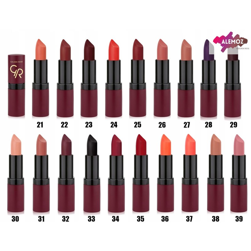 Golden Rose Velvet Matte Lipstick Colour 19