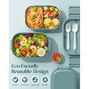 Pure Whimsy Bento Lunch Box, 65 oz 3-Tier Stackable Lunch