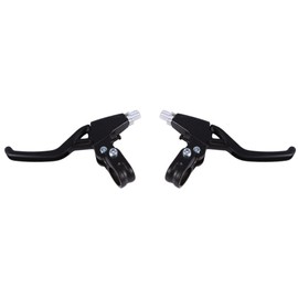 Tbest 1 Pair Bicycle Brake Levers, Aluminum Alloy Bicycle Brakes 4 Colors Available(Obsidian) Bicycle Brake Levers Brake Handles Shimano