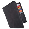 MARSHAL Mens RFID Blocking Bifold Hipster Hunter Leather Euro Credit