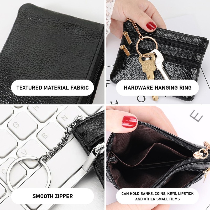 KSBBHDS 1 Mini Leather Wallet with 1 Leather ID Card