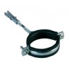 Anti Vibration Single Metal Pipe Clips Clamps Rubber Lined for 48-55mm Pipes (1 1/2" BSP)