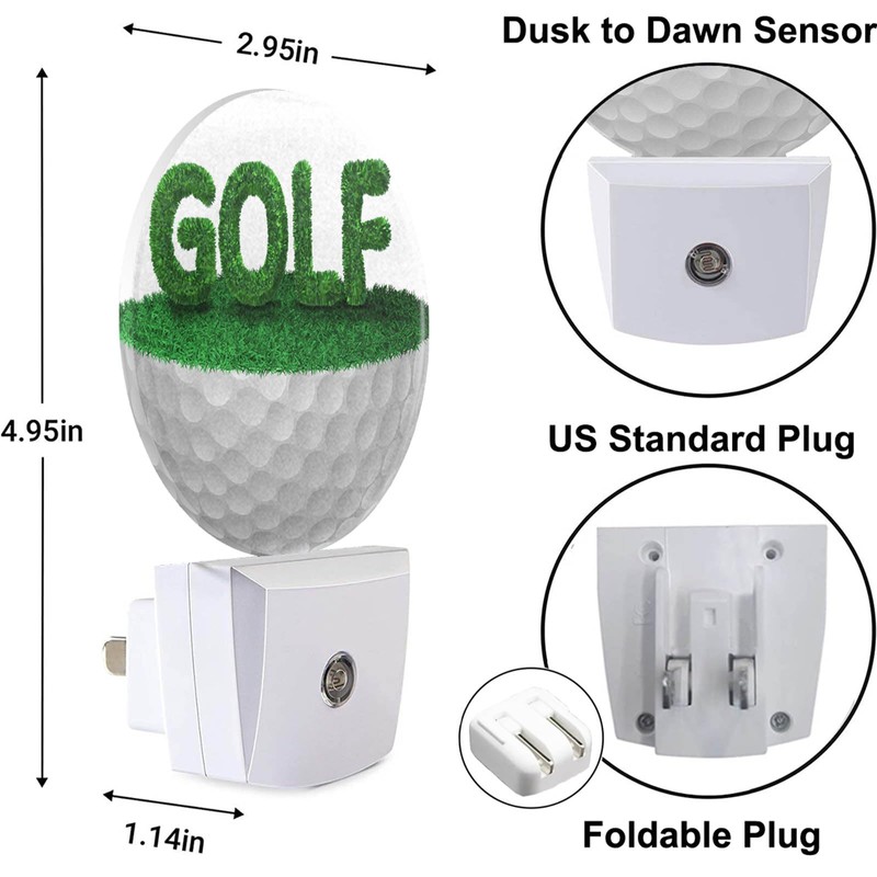 Uanvaha Golf Ball Night Light Half Golf Ball with Grass