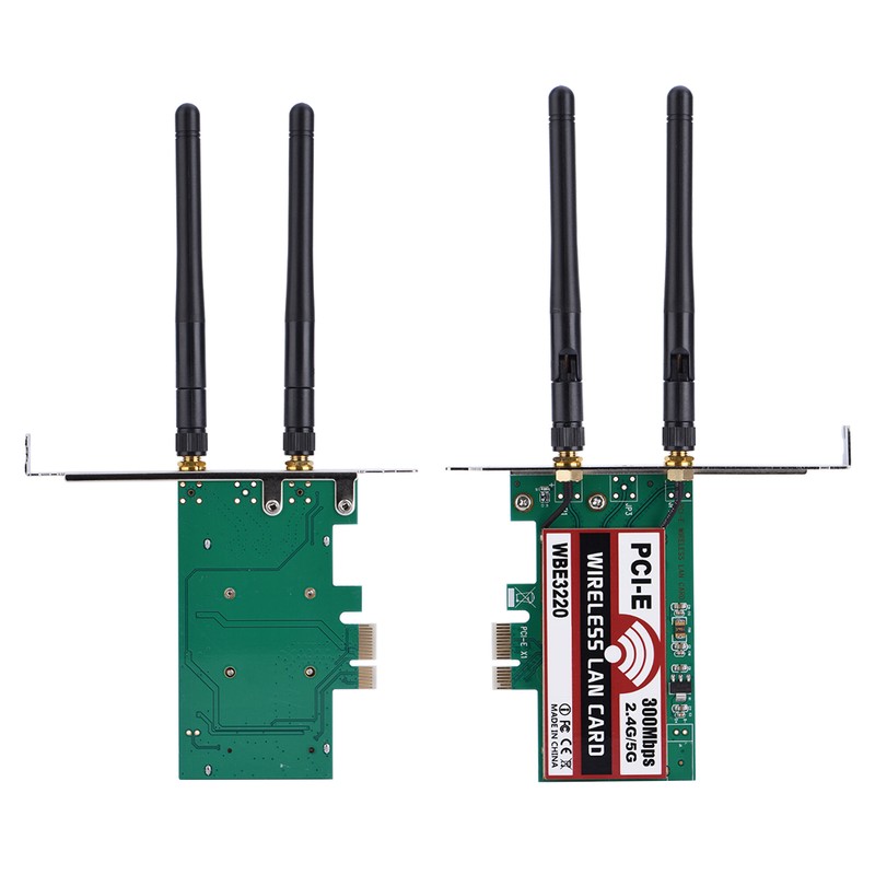 2.4G/5G 300Mbps PCI‑e Dual Band AP Wireless WiFi WLAN Adapter