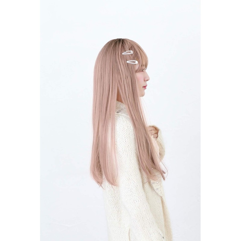 All Grade Pure Straight Heat Resistant Grey Lavender