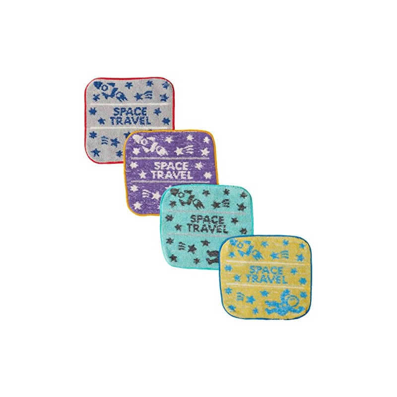 Marushin Mini Towel, Set of 4, Piccolino Star and Space,