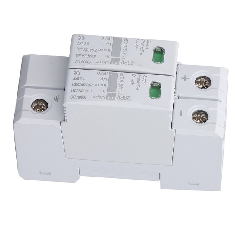 DC Solar PV Surge Protector 2P 10 To 20KA 35mm