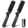 2 PCS Folding Boar Bristles Hair Brushes, Folding Boars Hairs