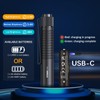 VTIGER T1A Mini Pocket EDC Flashlight with Clip,1300 Lumen Compact