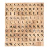 100 standard set of 100 wooden scrabble letter craft tiles